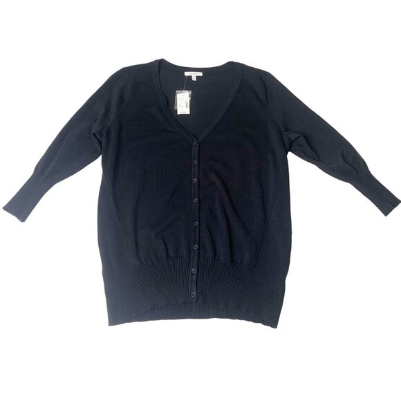 Maurices Women’s Size 0 Black Button Up Cardigan Sweater 3/4 Sleeve NWT - Picture 8 of 8